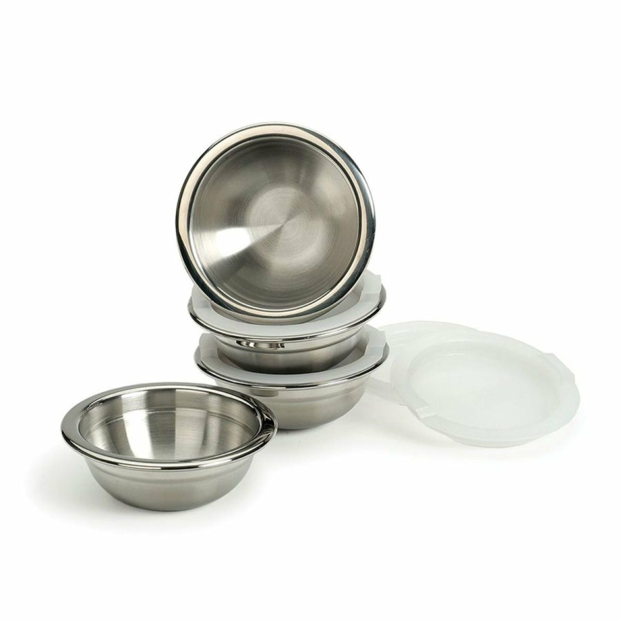 Cooks' Tools * | Rsvp International Rsvp Endurance Stainless Steel Prep Bowls And Lids Set