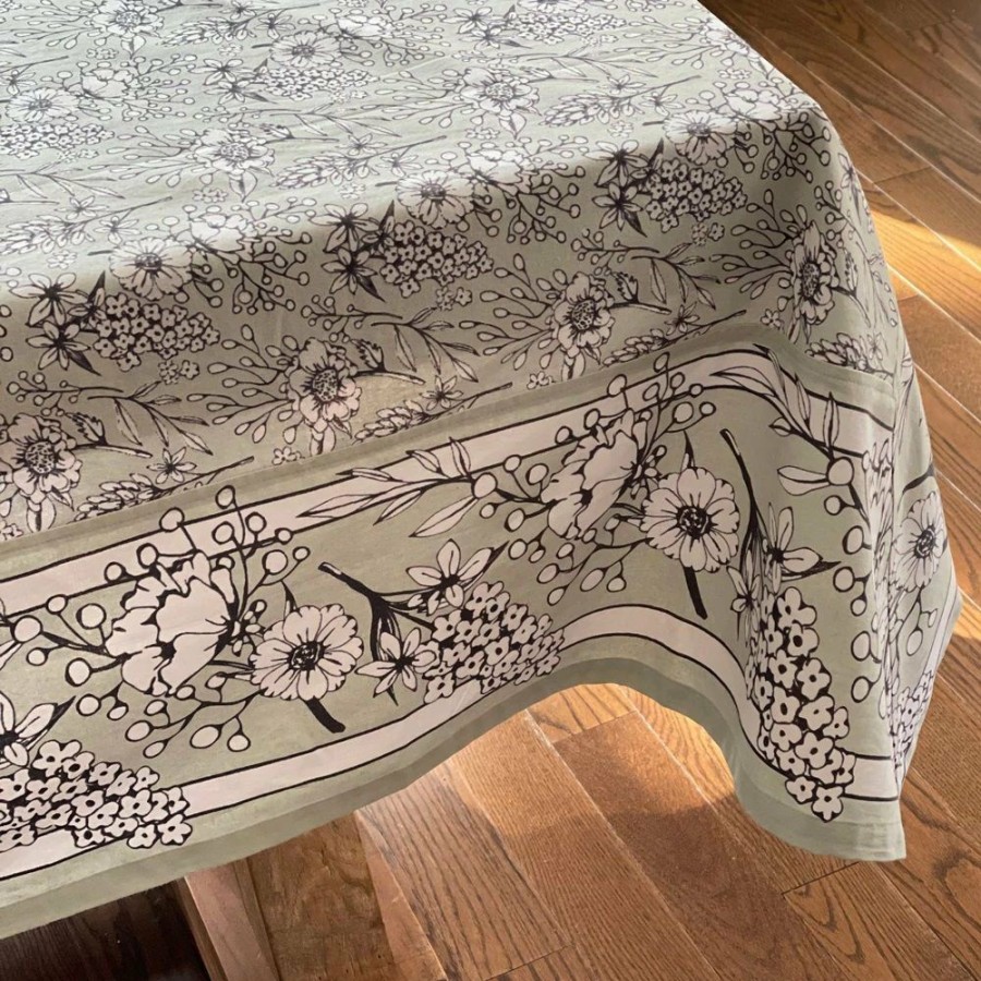 Glassware & Tabletop * | Mahogany Usa Printed 60 X 60 Tablecloth | Fleur