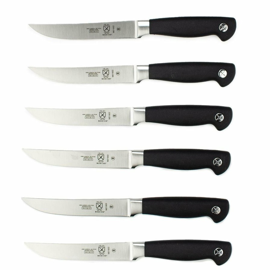 Knives * | Mercer Cutlery Genesis Steak Knife Set | Plain Edge