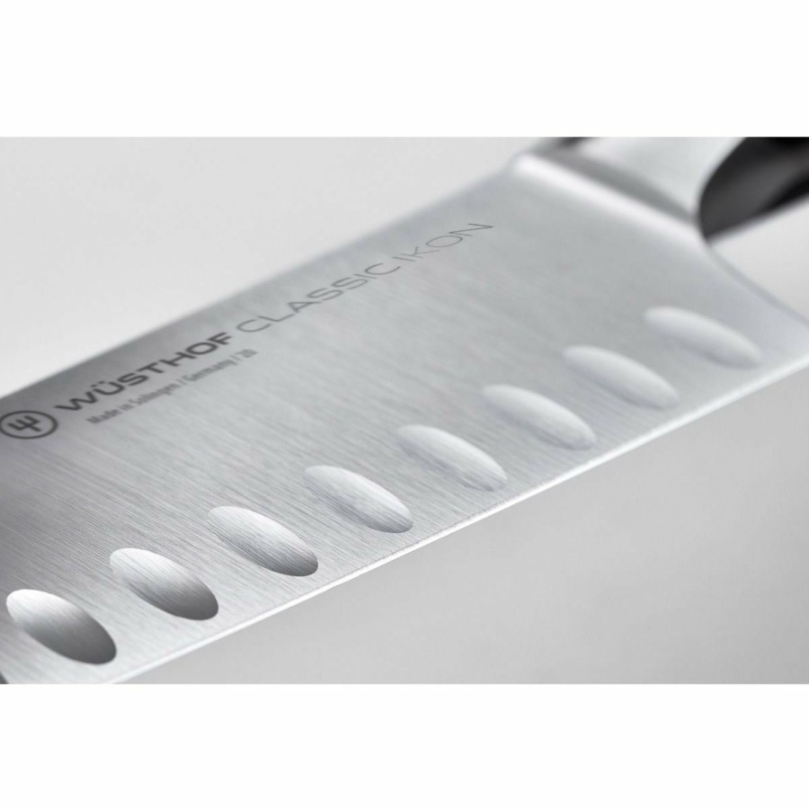 Knives * | Wusthof Cutlery Wusthof Classic Ikon 5 Santoku Knife | Hollow Edge