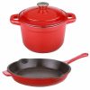 Kitchen * | Berghoff Neo Collection Cast Iron 3-Pc. Cookware Set Red