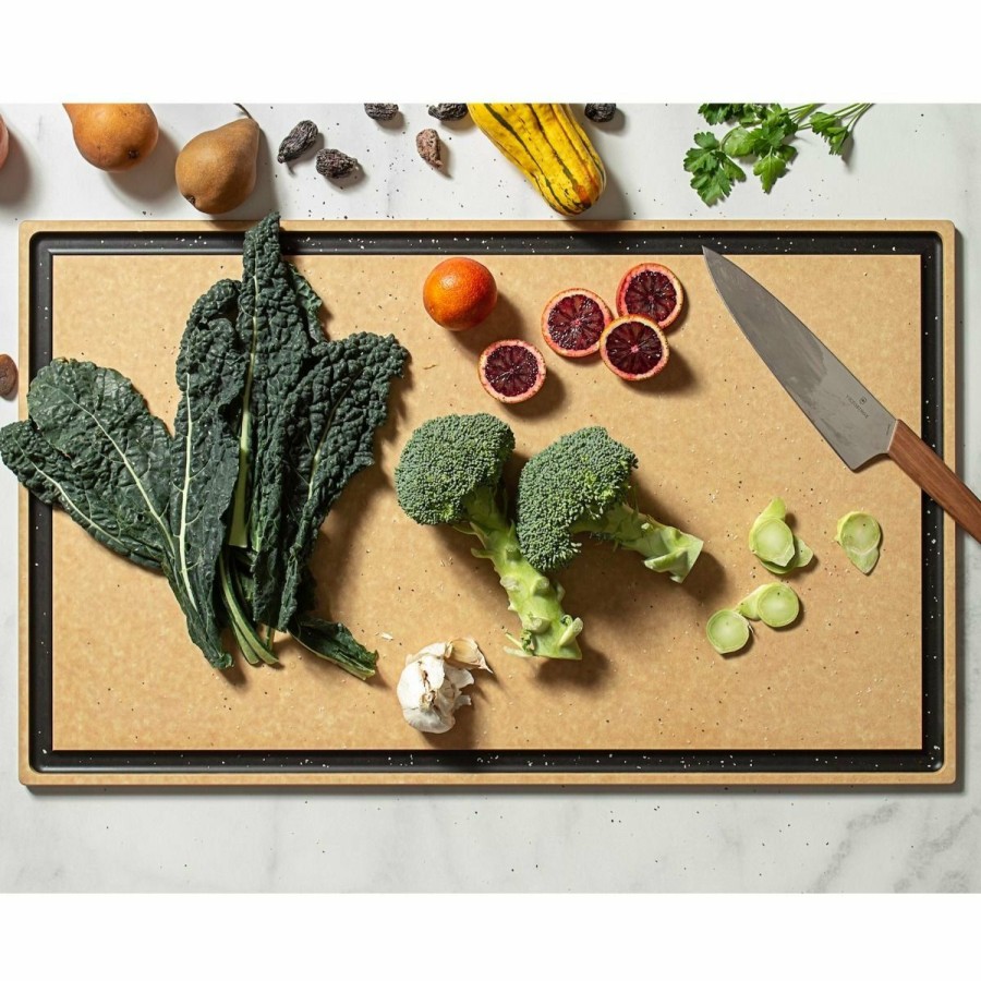 Knives * | Epicurean Chef Series Natural & Slate Cutting Board 29 X 17.5