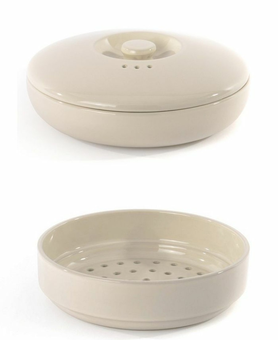 Kitchen * | Berghoff Ron Collection Stoneware 2-Pc. Steamer Set White