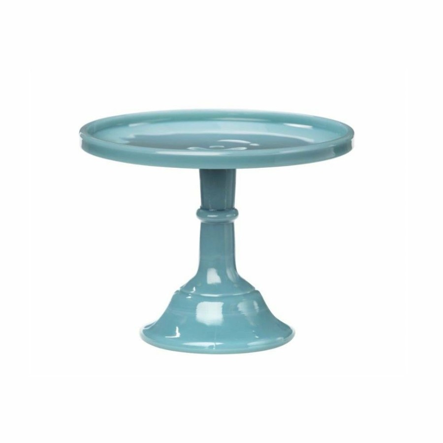 Glassware & Tabletop * | Mosser Glass 12 Cake Plate | Georgia Blue