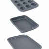 Kitchen * | Berghoff Gem Large 3-Pc. Nonstick Baking Pan Set Grey