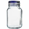 Glassware & Tabletop * | Bormioli Rocco 2L Swing Top Fido Glass Jar | Blue Lid