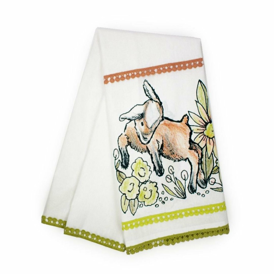 Glassware & Tabletop * | Everything Kitchens Barnyard Baby Animals 19 X 28 Tea Towels (Set Of 4) | Assorted