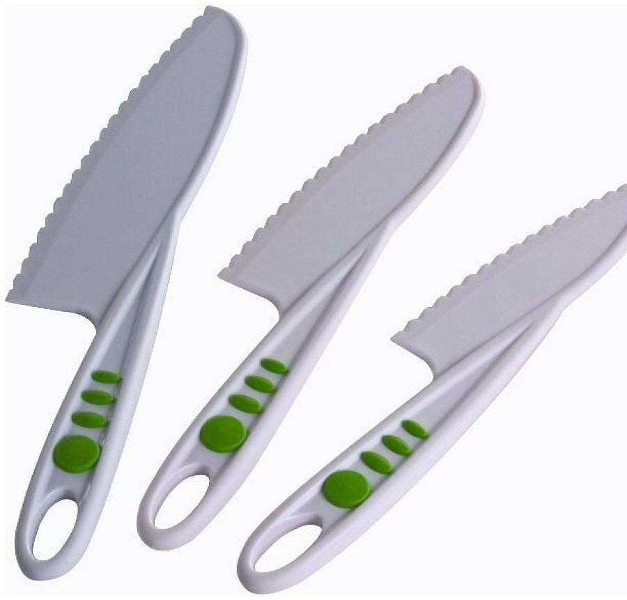 Knives * | Curious Chef Tcc50029 Three Piece Nylon Knife Set