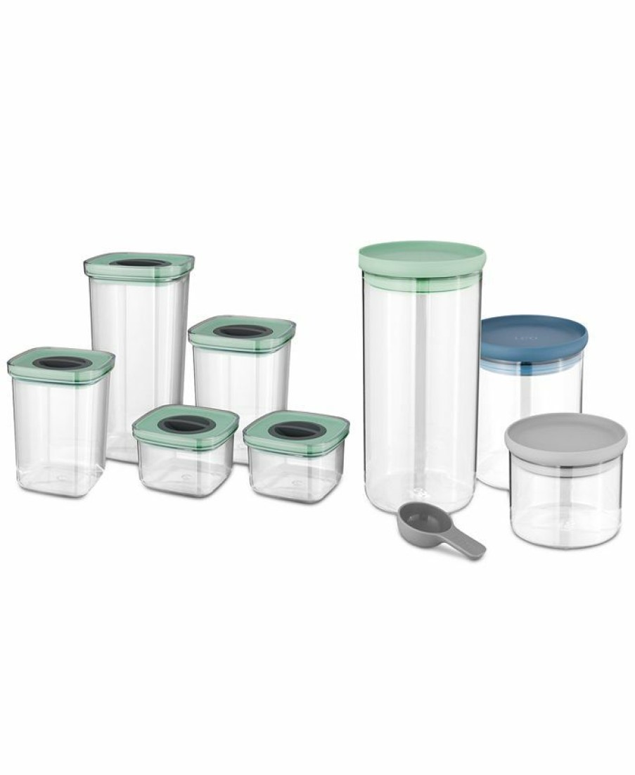 Kitchen * | Berghoff 8-Pc. Leo Storage Set Clear, Mint, Grey