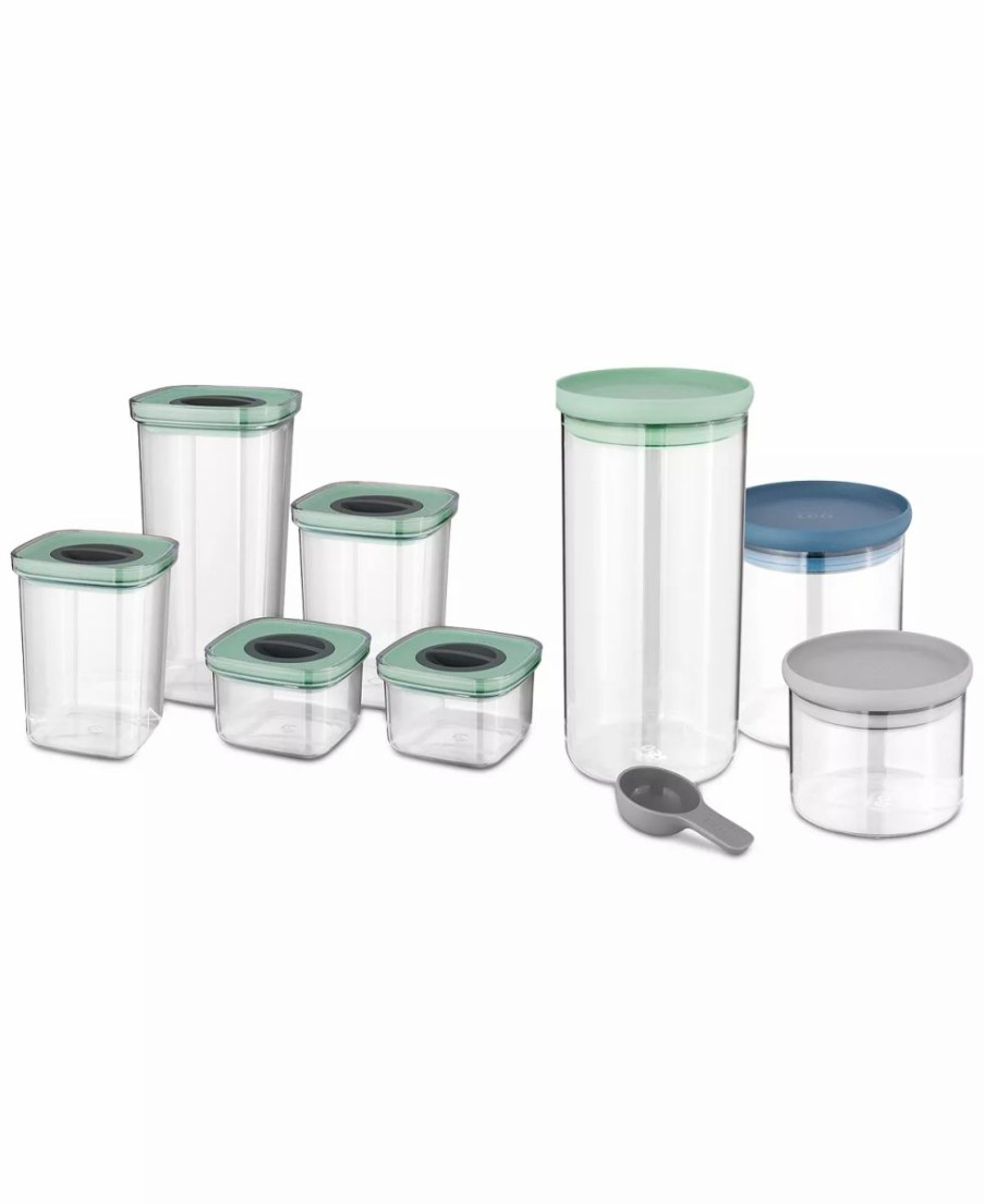 Kitchen * | Berghoff 8-Pc. Leo Storage Set Clear, Mint, Grey