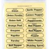 Cooks' Tools * | Rsvp International Rsvp Clear Spice Label Set