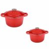 Kitchen * | Berghoff Neo Collection Cast Iron 4-Pc. Cookware Set Red