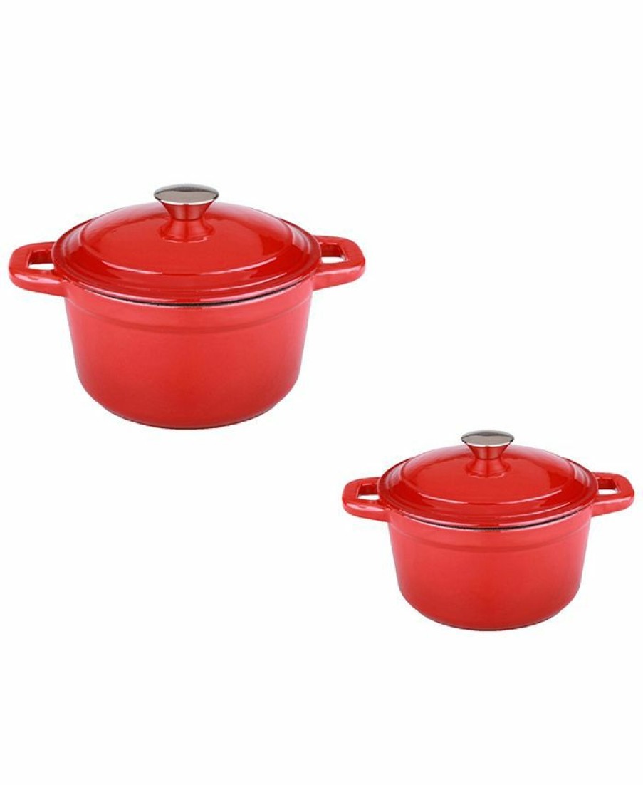 Kitchen * | Berghoff Neo Collection Cast Iron 4-Pc. Cookware Set Red