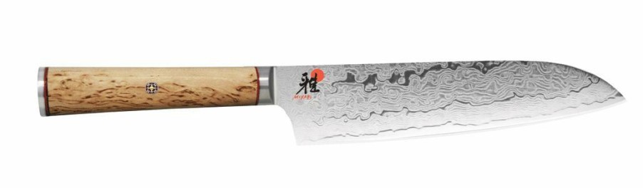 Knives * | Miyabi Knives 7 Granton Santoku Japanese Knife Birchwood Sg2