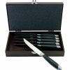 Kitchen * | Berghoff Geminis 6 Piece Steak Set With Wooden Case Black