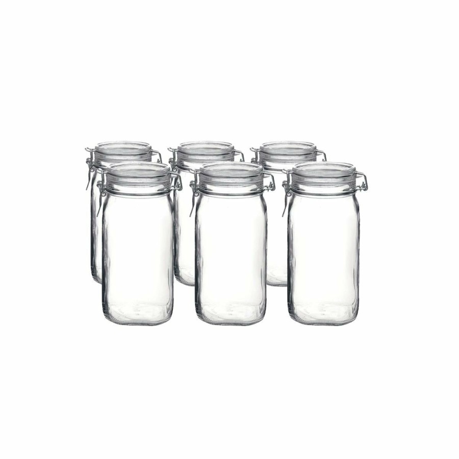 Glassware & Tabletop * | Bormioli Rocco 1.5L Swing Top Fido Canning Jars | 6-Pack