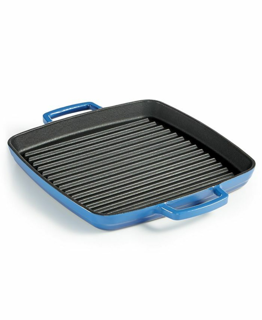 Kitchen * | Martha Stewart Collection Loseout! Enameled Cast Iron 11 Grill Pan, Created For Macy'S