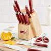 Kitchen * | Cuisinart Olor Pro Collection 12-Pc. Cutlery Set Red