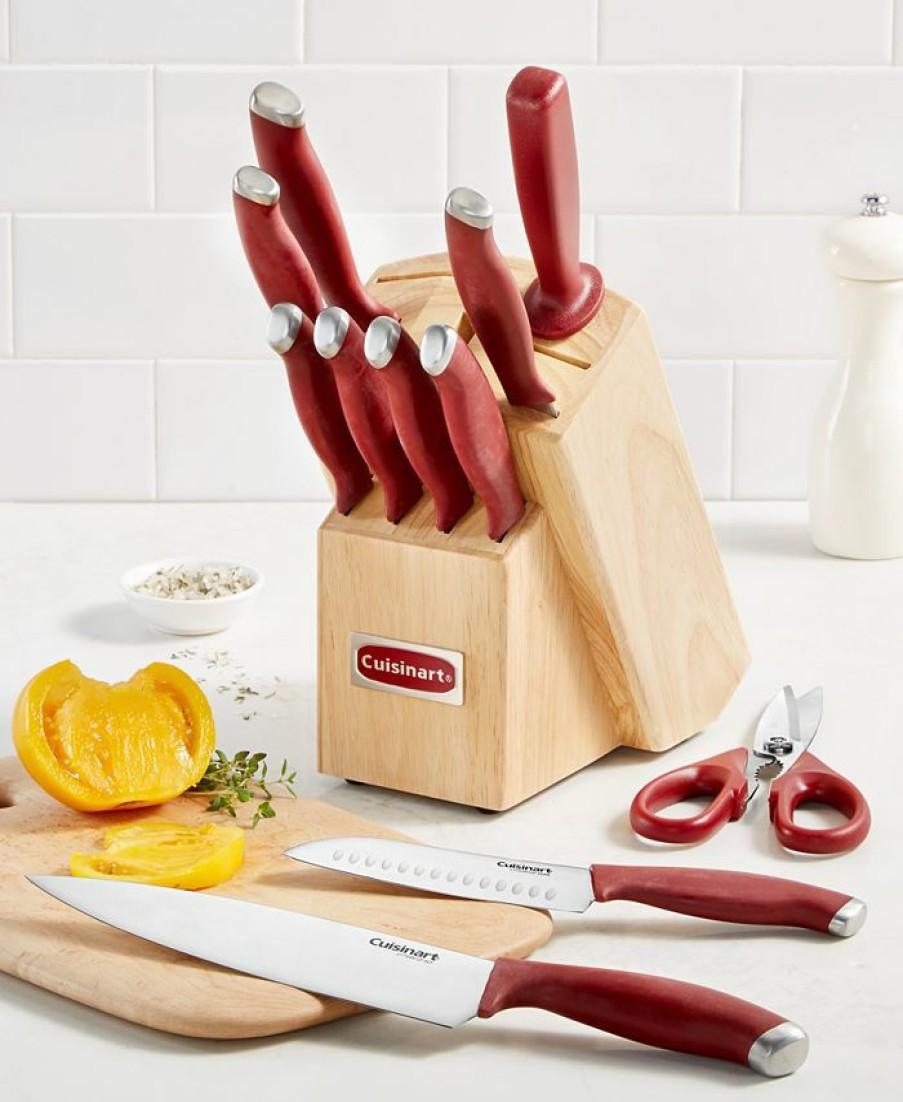 Kitchen * | Cuisinart Olor Pro Collection 12-Pc. Cutlery Set Red