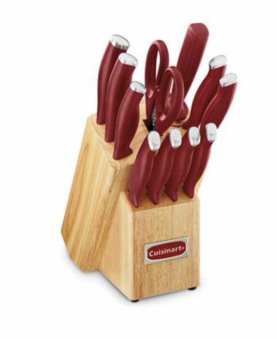 Kitchen * | Cuisinart Olor Pro Collection 12-Pc. Cutlery Set Red