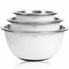 Kitchen * | Oxo Non-Skid Mixing Bowls, Set Of 3 White Steel Stainless