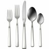 Glassware & Tabletop * | Oneida 18/10 Stainless Steel 5-Piece Flatware Set | Easton