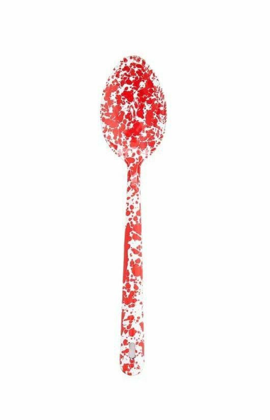 Glassware & Tabletop * | Crow Canyon Home Crow Canyon Enameled Serving Spoon Red Marble