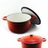 Kitchen * | Berghoff Neo Cast Iron 7-Qt. Stockpot 5-Qt. Casserole Set Orange