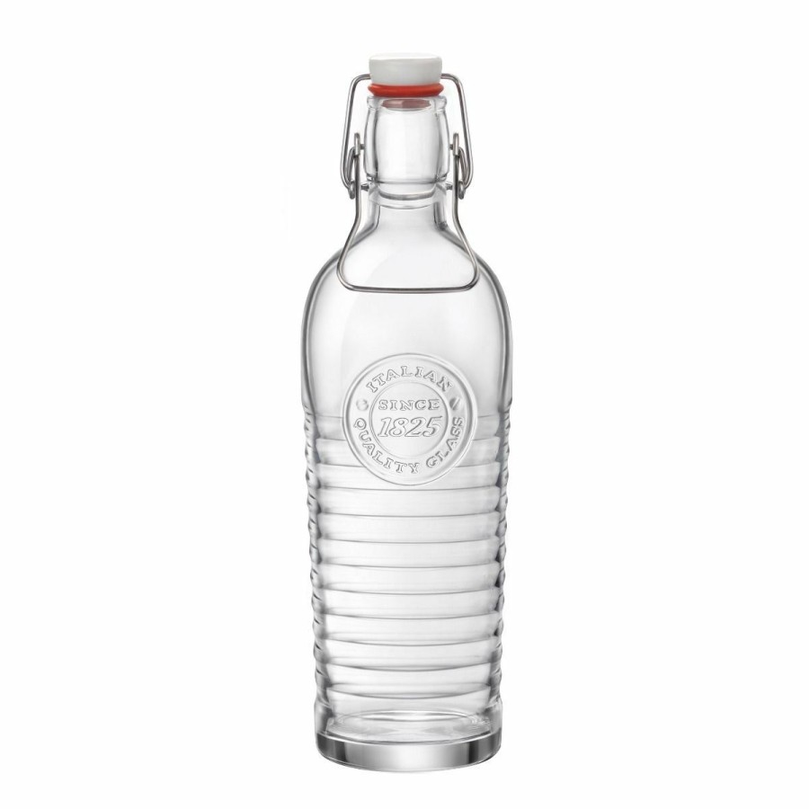 Glassware & Tabletop * | Bormioli Rocco Officina 1825 Clear Bottle With Swing Top 33.75 Oz