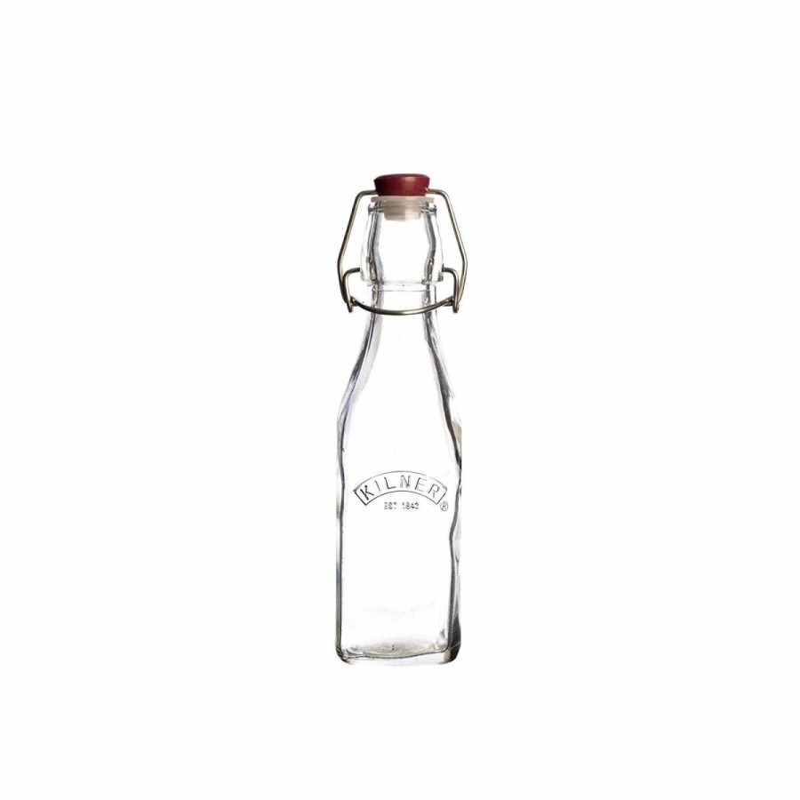 Glassware & Tabletop * | Kilner Swing Top Square Glass Bottle | 8.25Oz