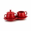 Glassware & Tabletop * | Fiesta Sugar & Cream Tray Set | Scarlet