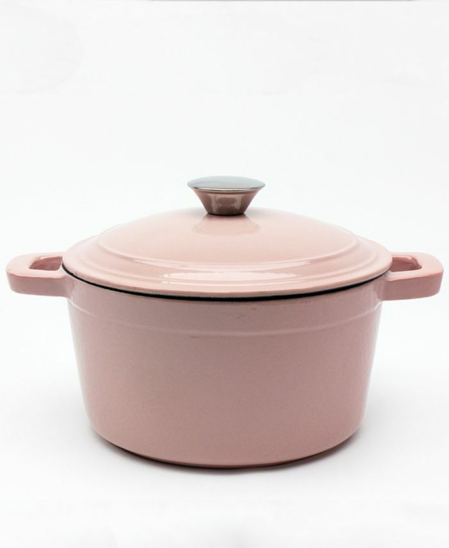 Kitchen * | Berghoff Cast Iron 3 Qt. Round Covered Stockpot Pink