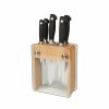 Knives * | Mercer Cutlery Genesis 6-Piece Knife Block Set | Beechwood & Glass