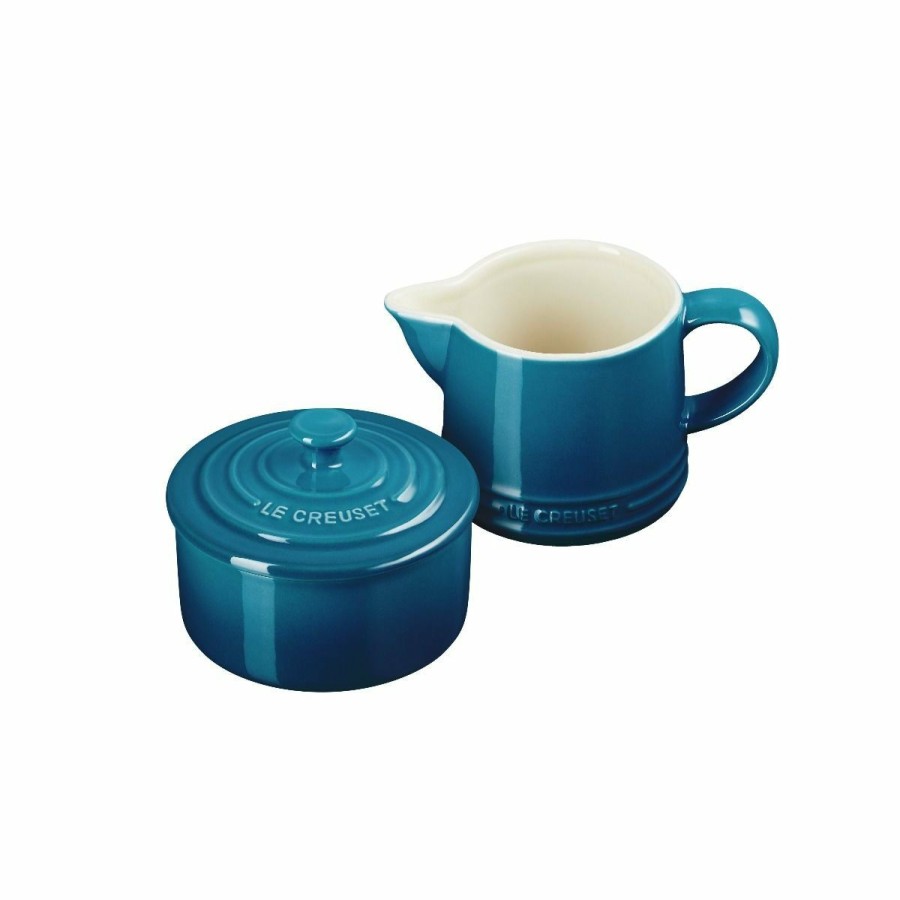 Glassware & Tabletop * | Le Creuset Signature Cream & Sugar Set | Deep Teal