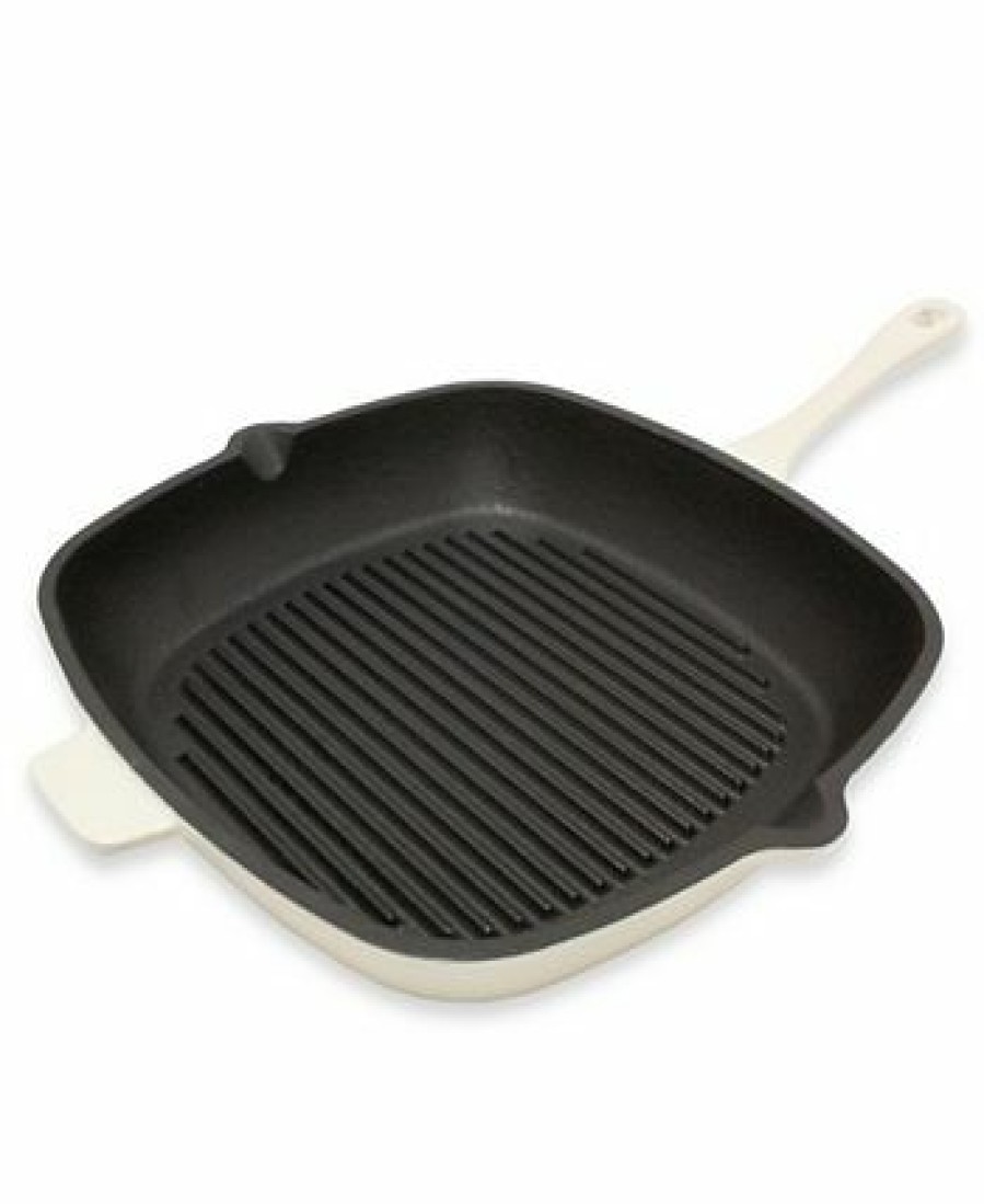 Kitchen * | Berghoff Neo Cast Iron Square Grill Pan, 11 Cream