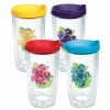 Glassware & Tabletop * | Tervis 16Oz Double-Walled Insulated Tumblers With Lids | Island Hibiscus 4-Pack