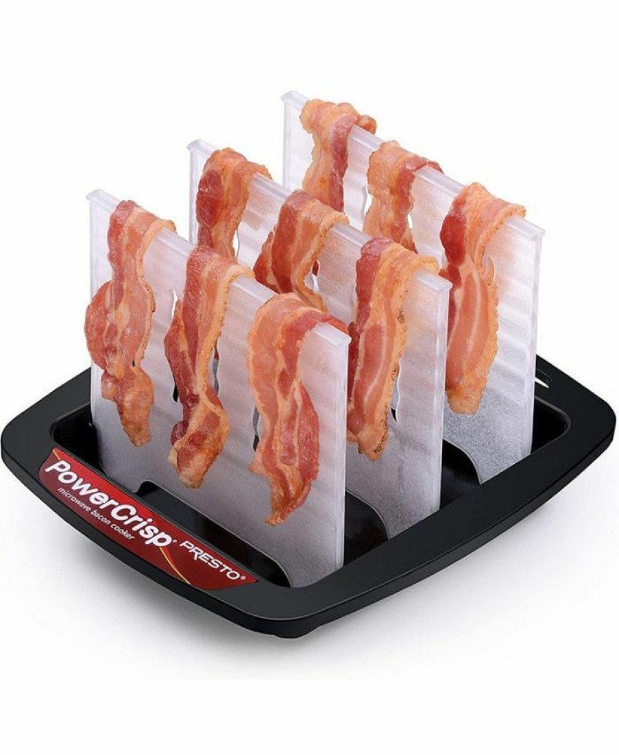 Kitchen * | Presto 05101 Microwave Cool Touch Handle Bacon Cooker Black