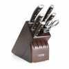 Knives * | Wusthof Cutlery Wusthof Ikon Blackwood 7-Piece Knife Block Set