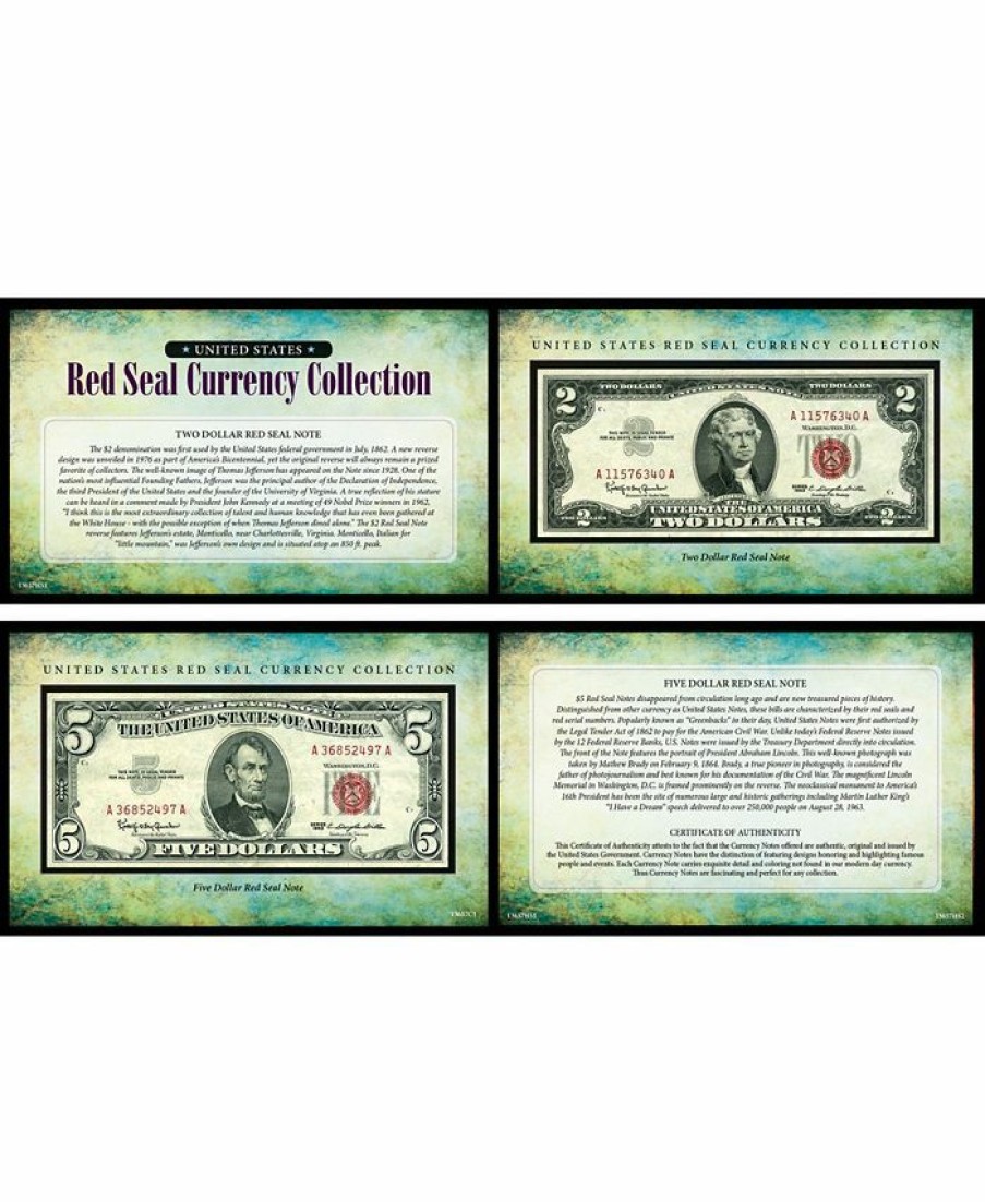 Misc_Gifts * | American Coin Treasures U.S. Red Seal Note Currency Collection Multi