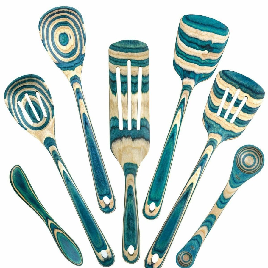 Cooks' Tools * | Totally Bamboo Baltique 7-Piece Cooking Utensil Set | Mykonos