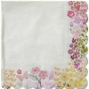 Glassware & Tabletop * | C.R Gibson (One Coast) C.R. Gibson Lunch Napkins (Set Of 20) | Watercolor Garden