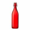 Glassware & Tabletop * | Bormioli Rocco 33.75Oz Swing Top Giara Glass Bottle | Red