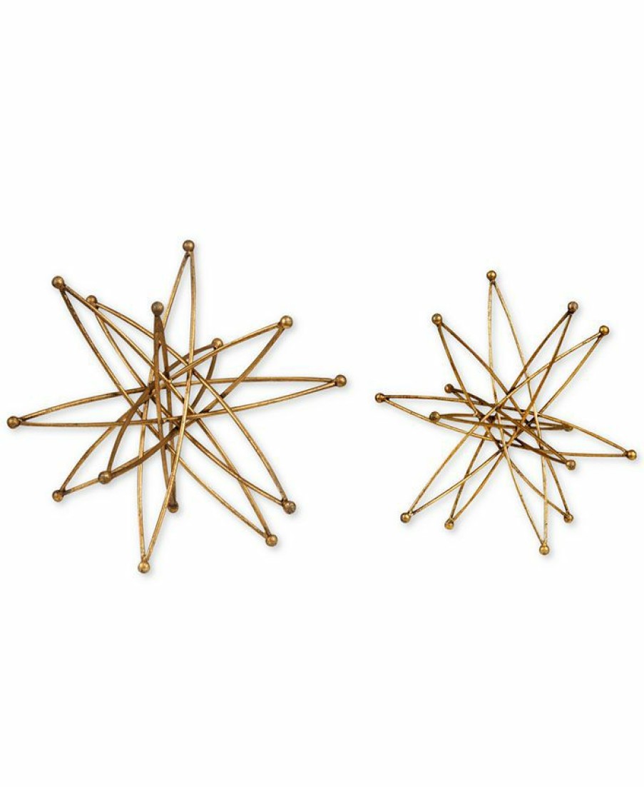 Misc_Gifts * | Uttermost Constanza Atom Accessories, Set Of 2 Gold