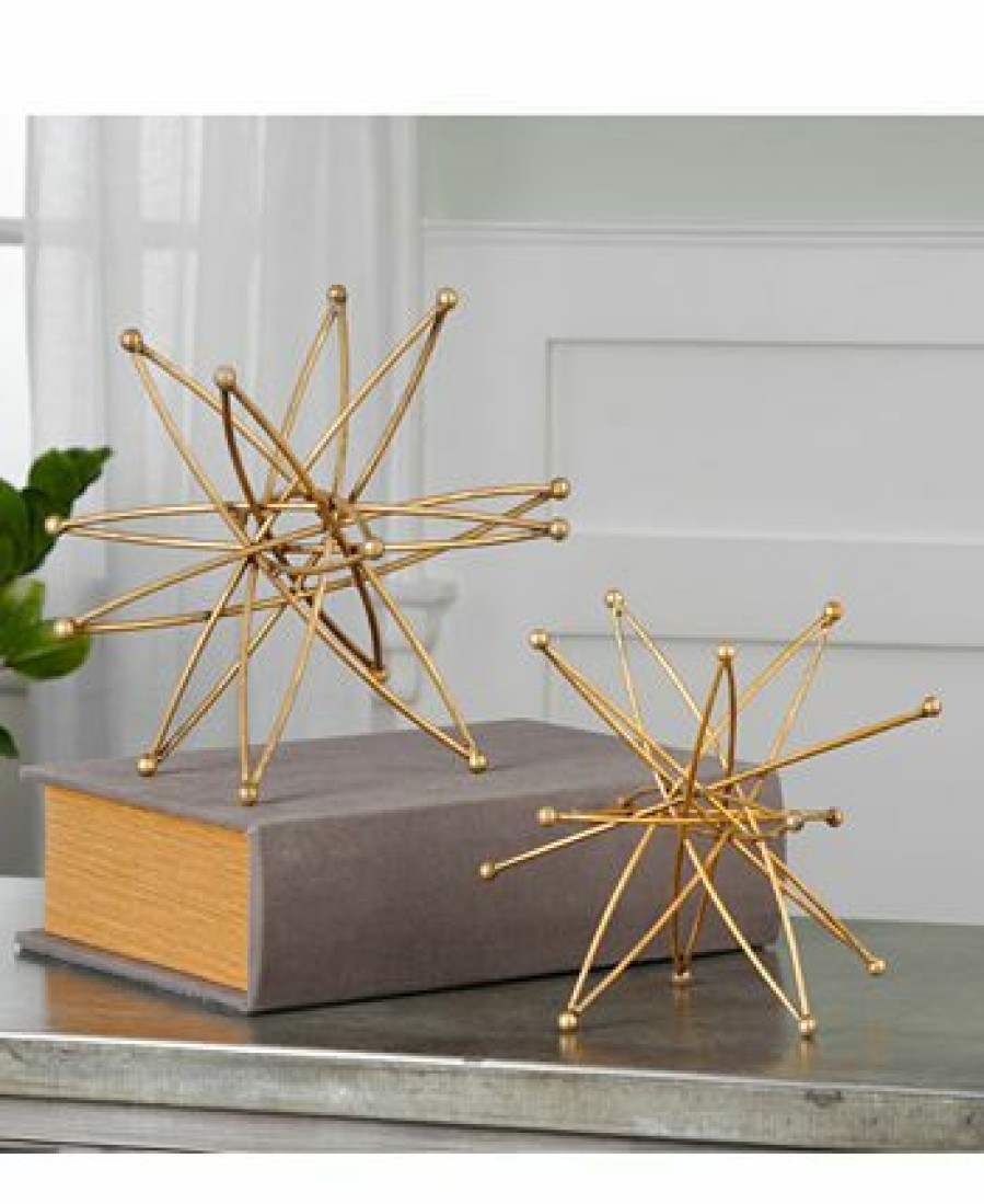 Misc_Gifts * | Uttermost Constanza Atom Accessories, Set Of 2 Gold