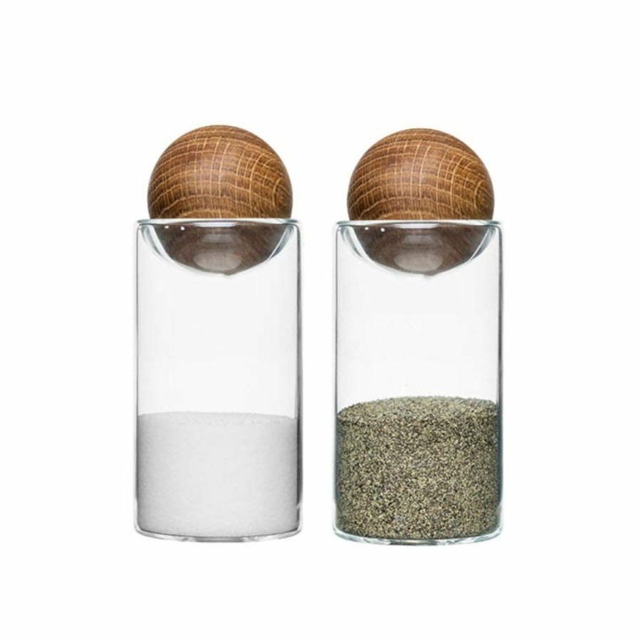 Glassware & Tabletop * | Sagaform Nature Salt & Pepper Set