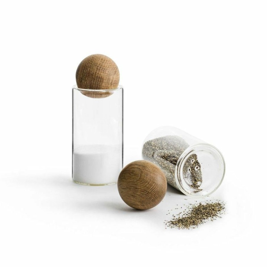 Glassware & Tabletop * | Sagaform Nature Salt & Pepper Set