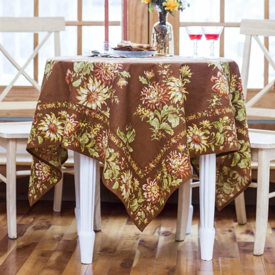 Glassware & Tabletop * | April Cornell 54 X 54 Dahlia Days Breakfast Tablecloth | Cafe