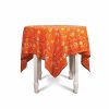 Glassware & Tabletop * | April Cornell 54 X 54 Flower Toss Breakfast Tablecloth | Terracotta