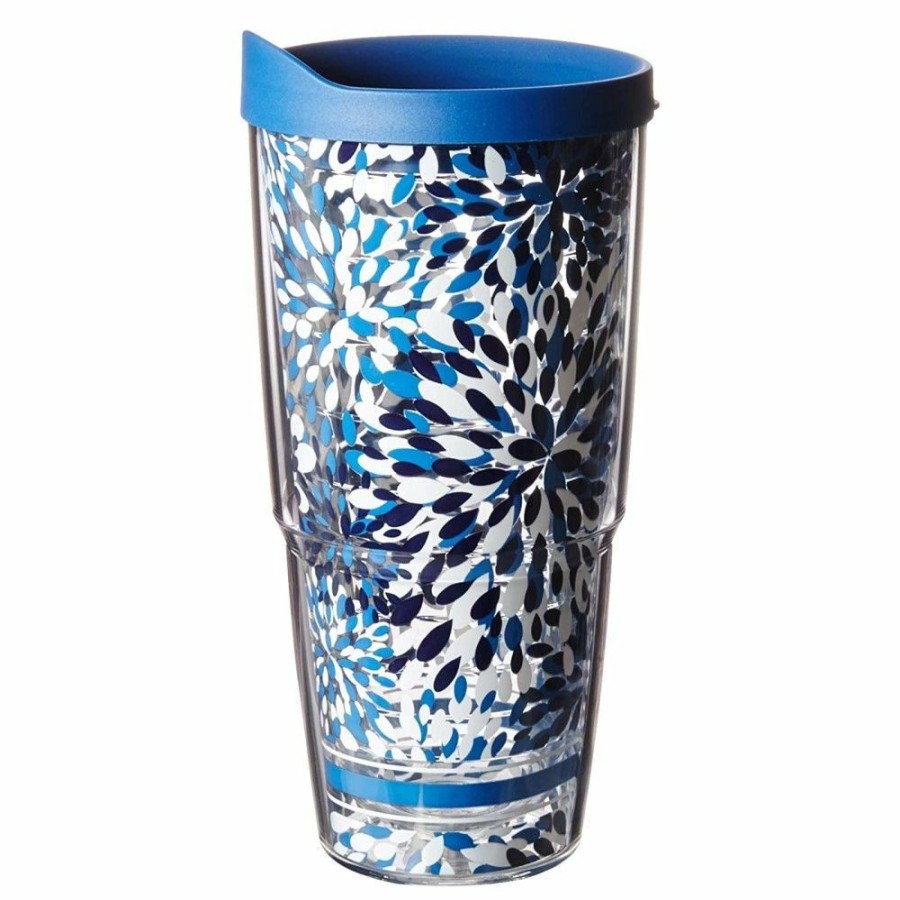 Glassware & Tabletop * | Tervis 24Oz Double-Walled Insulated Tumbler With Lid | Fiesta Calypso Lapis