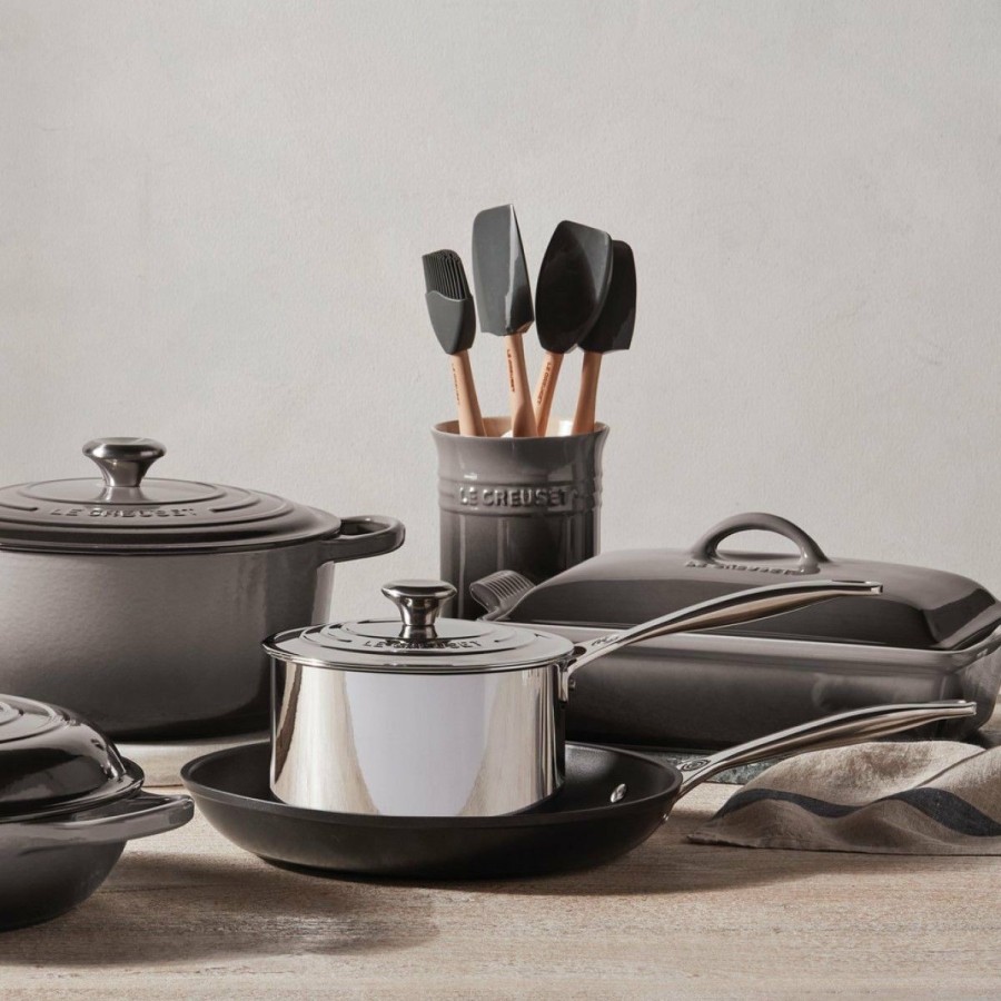 Cooks' Tools * | Le Creuset Large Utensil Crock | Oyster Grey